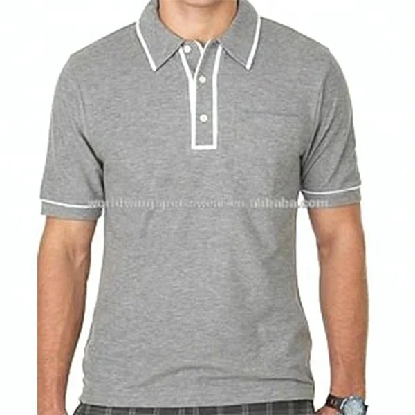 
Mens custom dark grey100% cotton with minimal shrinkage have an extremely soft hand feel with left chest pocket emb polo shirt 