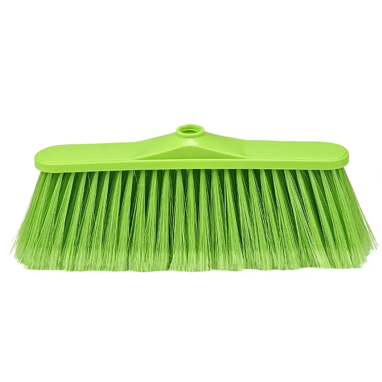 PP+PET Home Quality-assured Four Color Flower Plain Indoor Plastic Export Broom Head