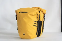 2019 Yellow motorcycle pannier bag bicycle bag pannier waterproof bicycle rear pannier bag