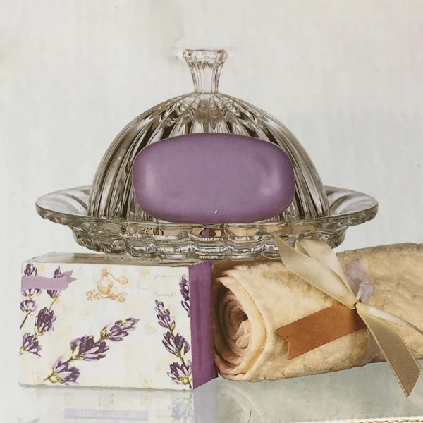 
Mintao new products glass butter dish cheese dish with lid 
