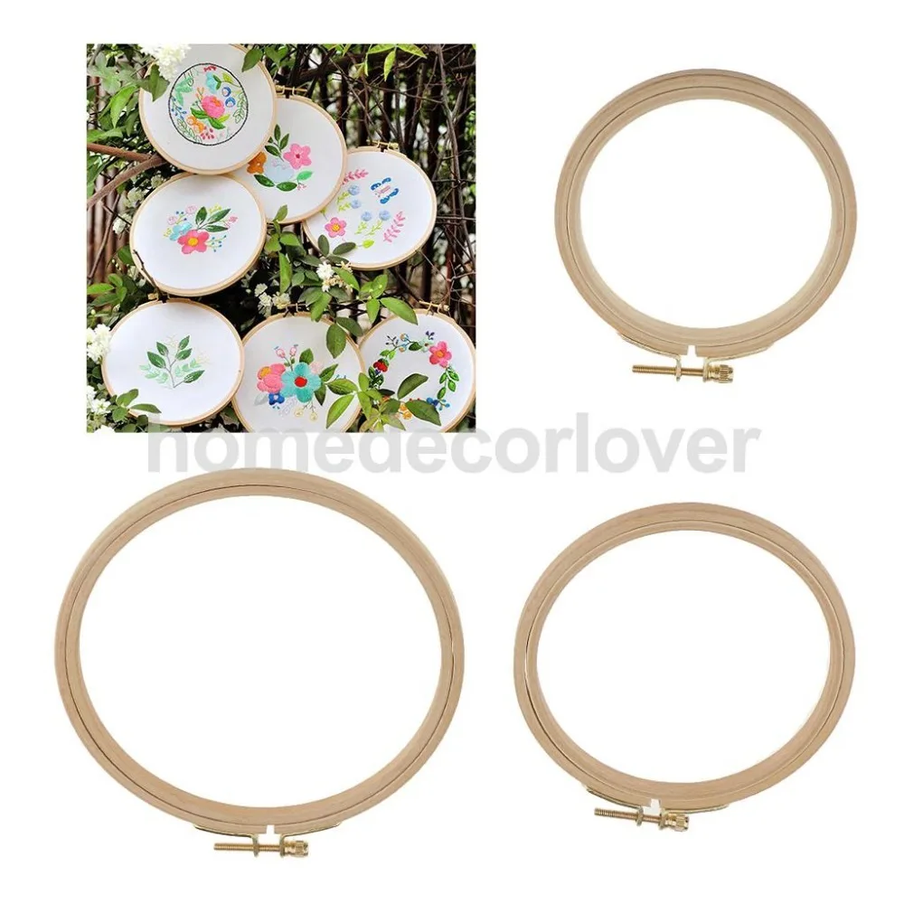 Embroidery Hoop Wooden Embroidery Frame Small Hand Stitching Hoop Cross Framing Hoop DIY Gift Earring