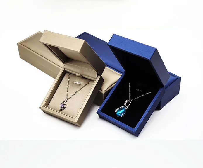 Champagne Gold High-grade Leather Jewelry Box