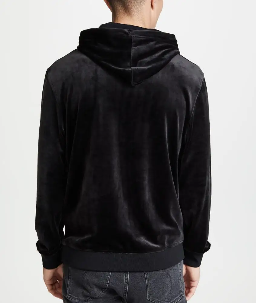  Мужская Велюровая толстовка с капюшоном большие размеры Wholesale Custom Hot Sale Men's Velour Hoodie