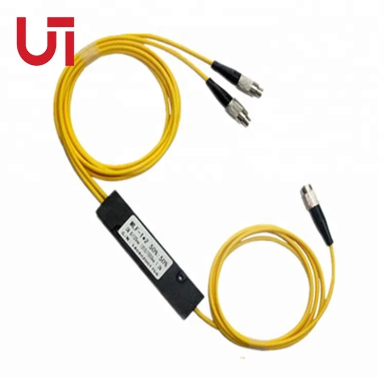 1*2 FBT Splitter Ratio 50:50 1310/1550nm Dual Window Abs Box Type SC FC LC UPC APC SM 1*2 Fused Fiber Coupler