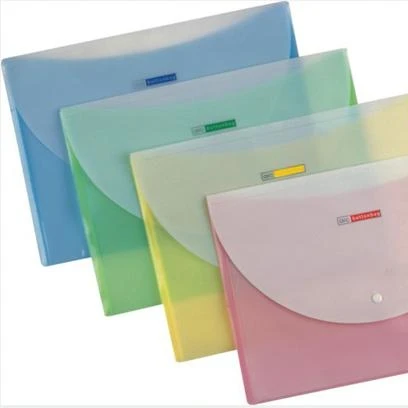 Eco-friendly beautiful custom logo printing A3 or A4 or A5 size clear holder file transparent plastic folders