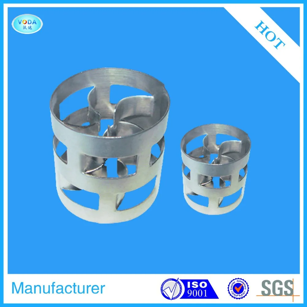 Metal Pall Ring For Tower Packing With Material SS304 33304L SS316 SS316L SS410