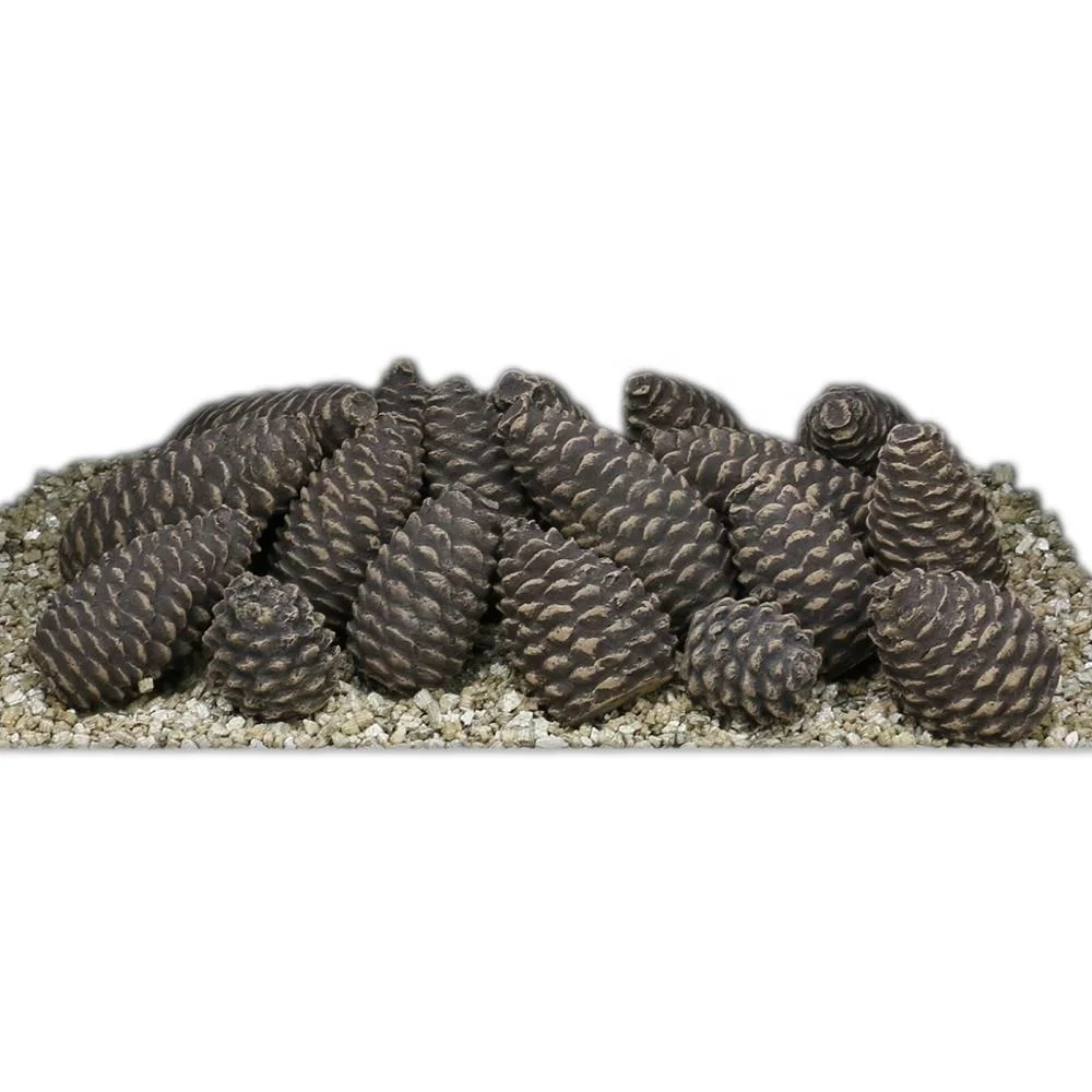 Fireplace Gas Logs Nuts Ceramic Pinecones Fireplace Pinecones