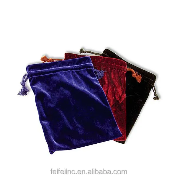 custom jewelry velvet drawstring pouch bags