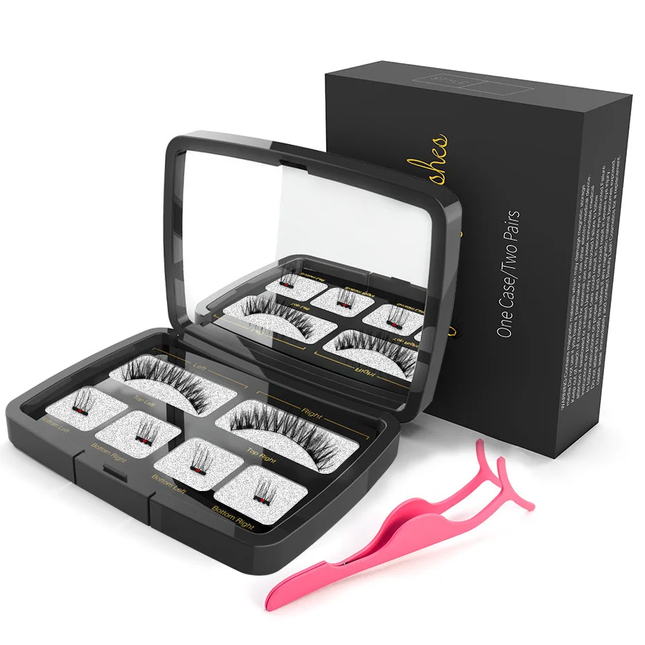 
waterproof magnetic eyelash kit Magnetic Eyelashes thin strip magnetic lash natural magnetic eye lashes magntique cils 