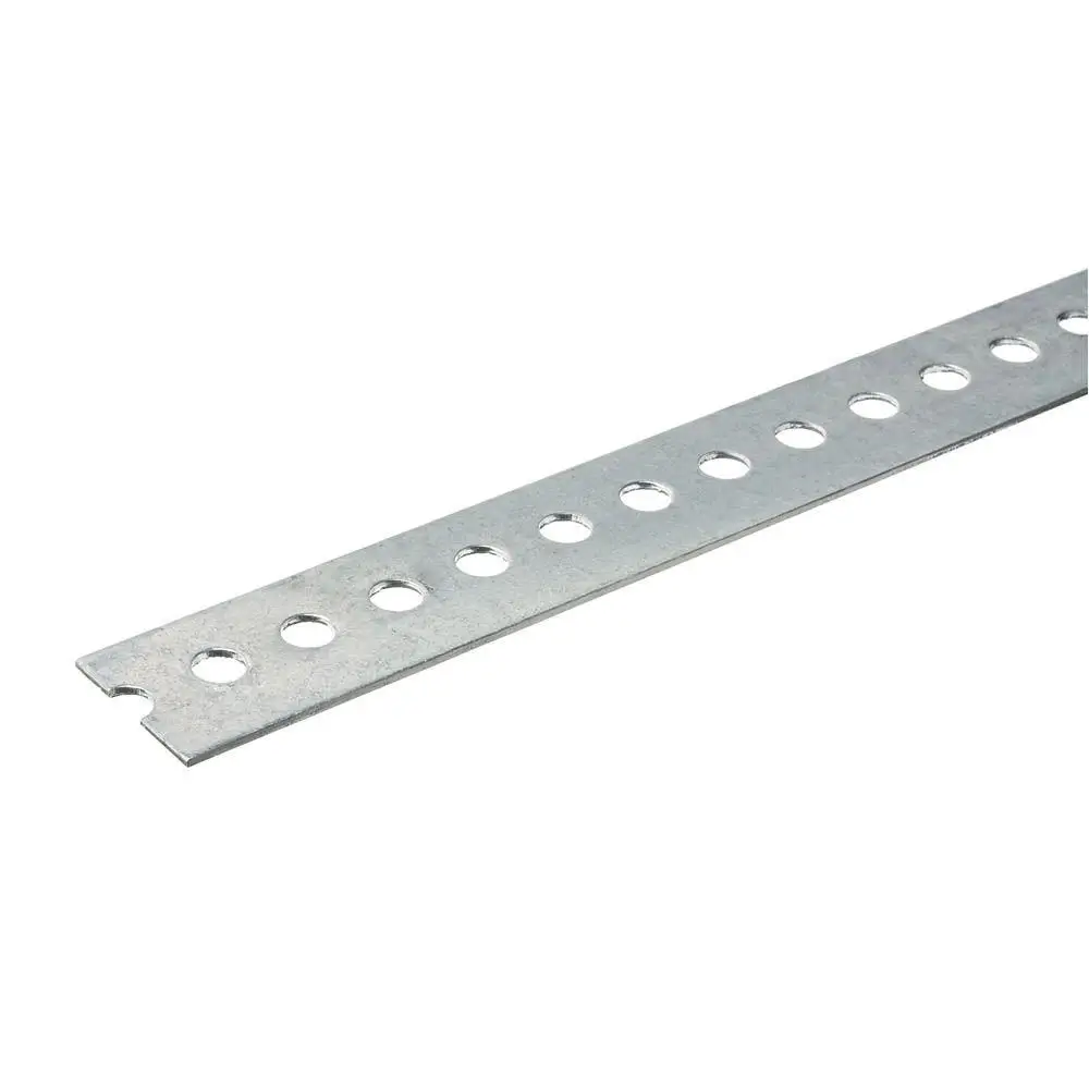 Silver Metallic Punched Aluminum Flat Bar