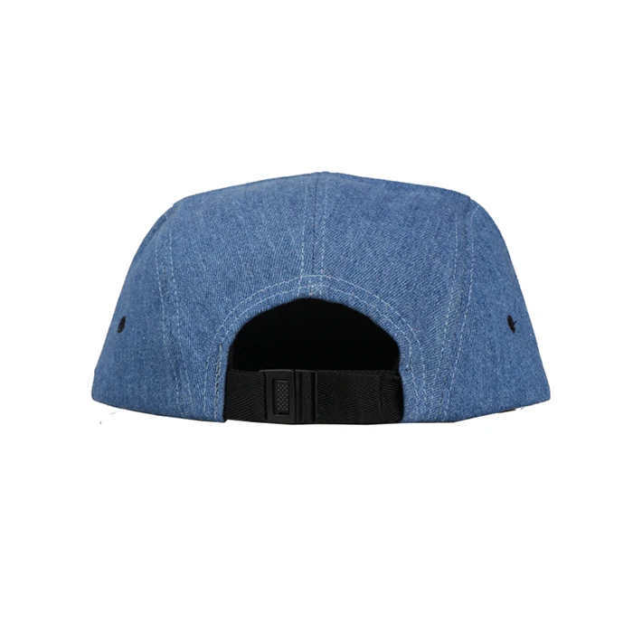 wholesale flip up brim denim no logo hemp design your own 5 panel hat cap
