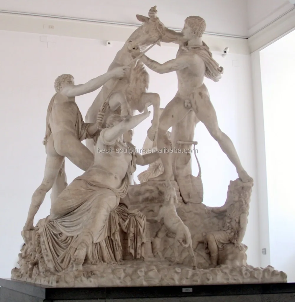 High Quality White Marble Augustus Roman Man Statue Sculpture