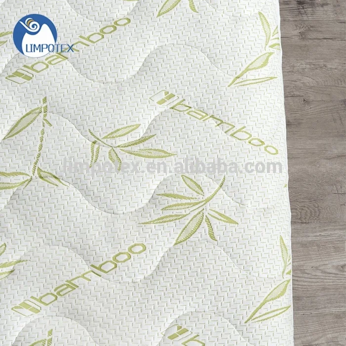 Bamboo fiber waterproof quilted mattress protector mattress pad for home