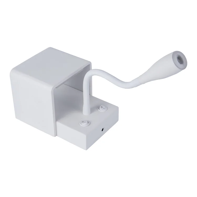 IP20 Indoor Epistar SMD Bedroom Decor Flexible Gooseneck Led Wall Lamp