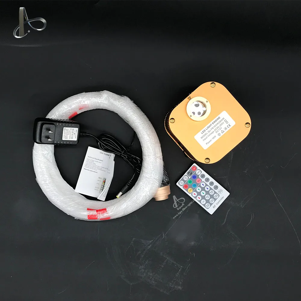 DIY RGB LED 16w Мерцающая светодиодная оптоволоконная звезда комплект потолочного светильника