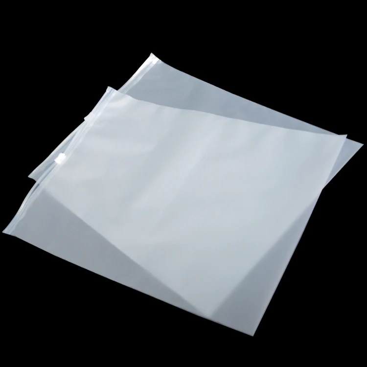 Transparent slider plastic a4 size zipper bags