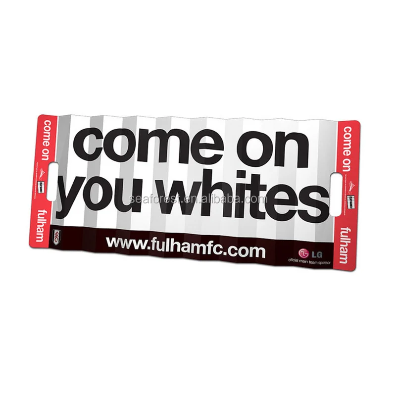 Cheap Custom Folding Football Fans Cheering Hand Paper Fan Clapper