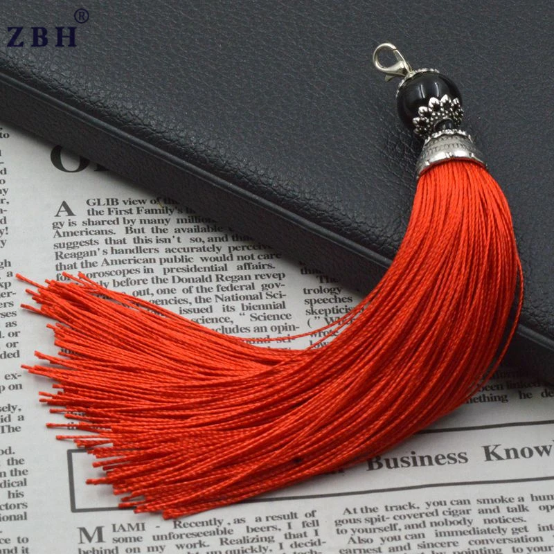 14cm high quality and cheap price multi colors nylon tassel for bag
