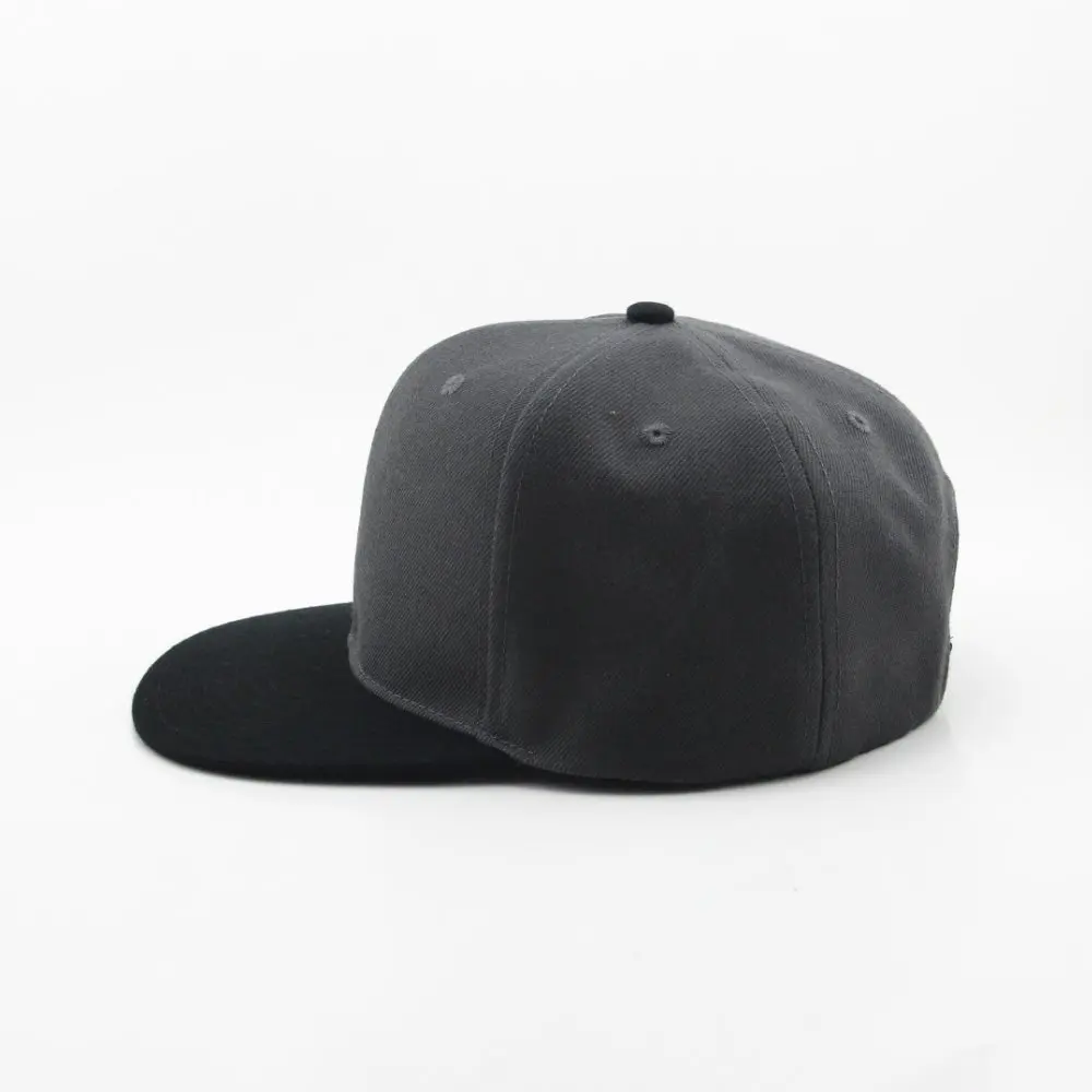 blank 6 panels flat hat factory hip-hop cap for sale custom snapback cap