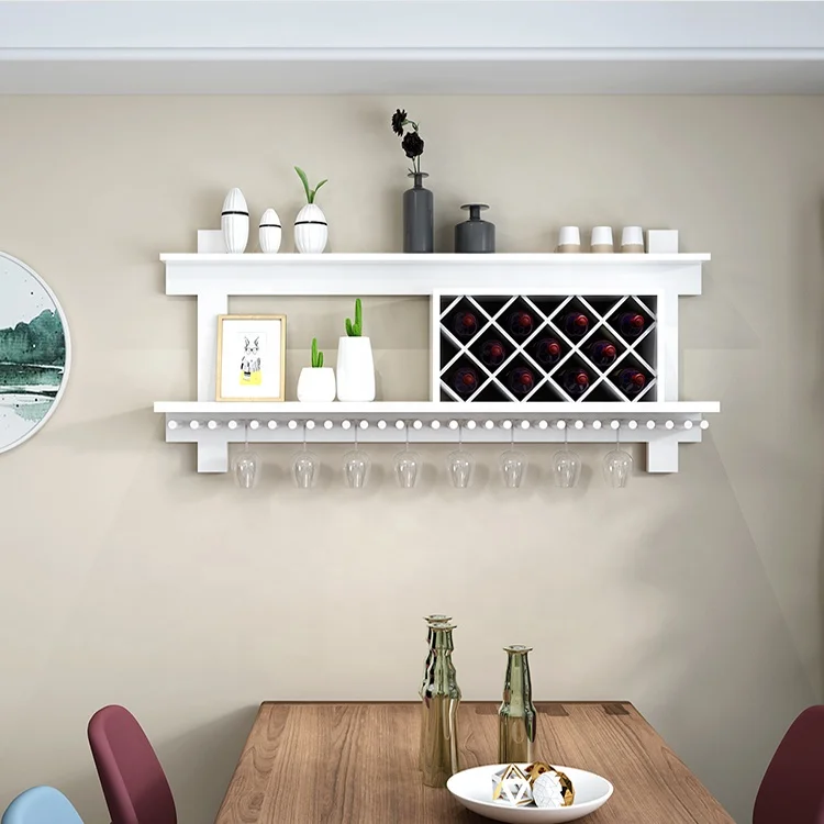 
Custom wall mounted wine rack wood, wine holder rack, decorative wall wine racks 