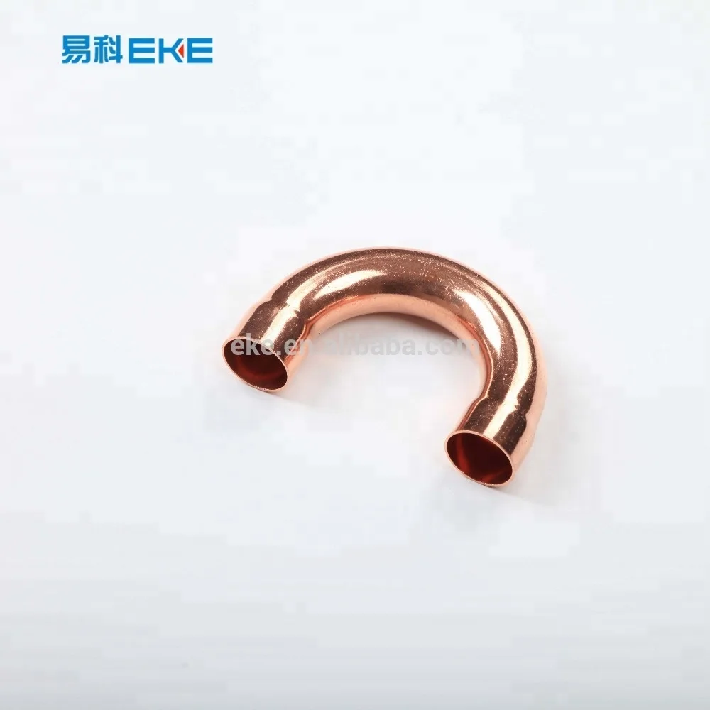 Economical OEM/customized available  copper  fittings 180 degree elbow for VRV/VRF
