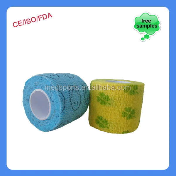 
Unique products to sell boxing hand wraps hand tear printed self adhesive bandage 