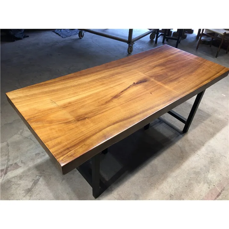 
French Style Antique Design Natural Rectangular Walnut Solid wood top 