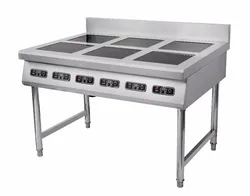3.5KW four-cooker stainless steel multi-function commercial induction cooker