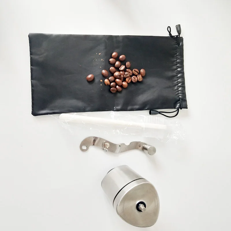 portable stainless steel manual coffee grinder hand coffee mill with ceramic core