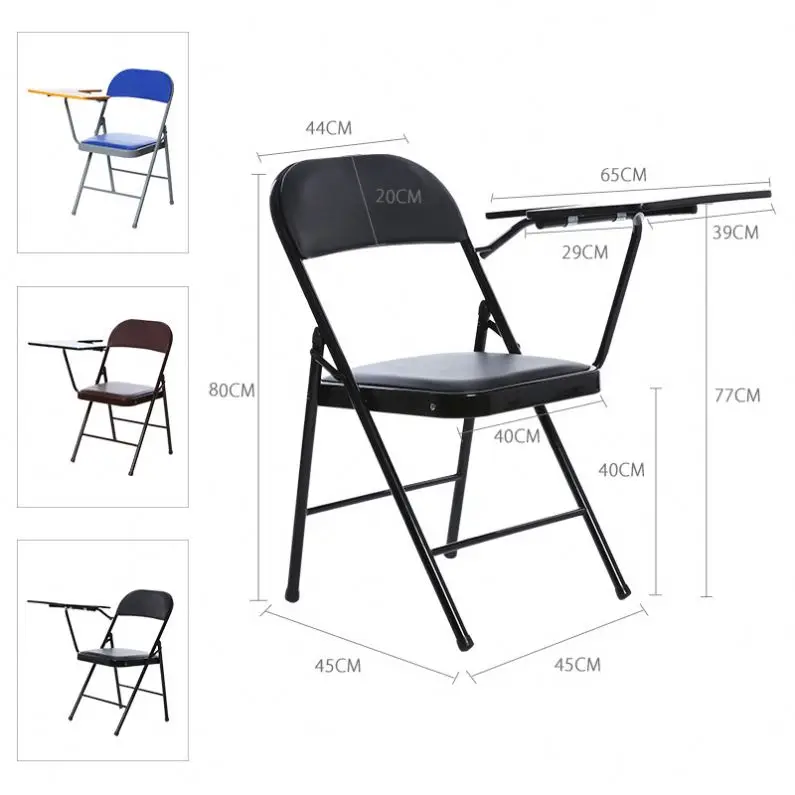 Powerful Hot Sale Office And School Folding Training Chair With Tablet