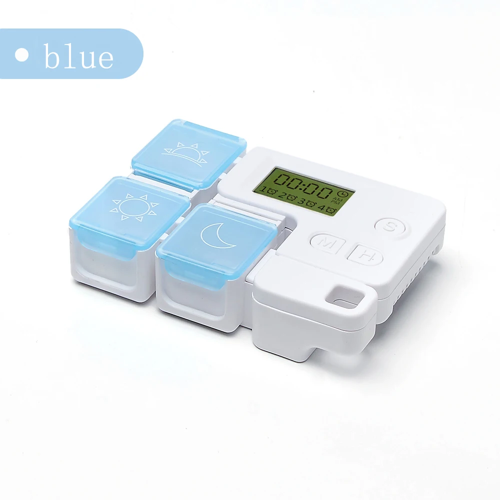 Pill Box TE01 Cute Weekly Alert Dispenser Intelligent Timing Time Medication Electronic Tetris electronic medicine box