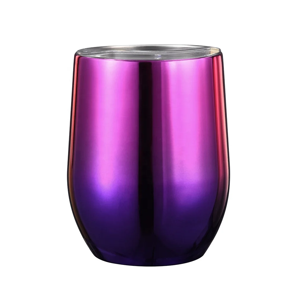 Стакан для вина из нержавеющей стали с блестками новейшего дизайна для поддержания температуры/холода