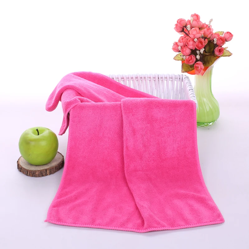 Supplier Large Size Water Absorption Hotel Bath Towel Handmade Beach Microfiber Fabric Square Adults Plain Disposable Hand Towel