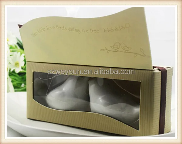 Ceramics Love Bird Salt And Pepper Shaker Wedding Gifts For Guests articulos de fiesta Wedding Souvenir