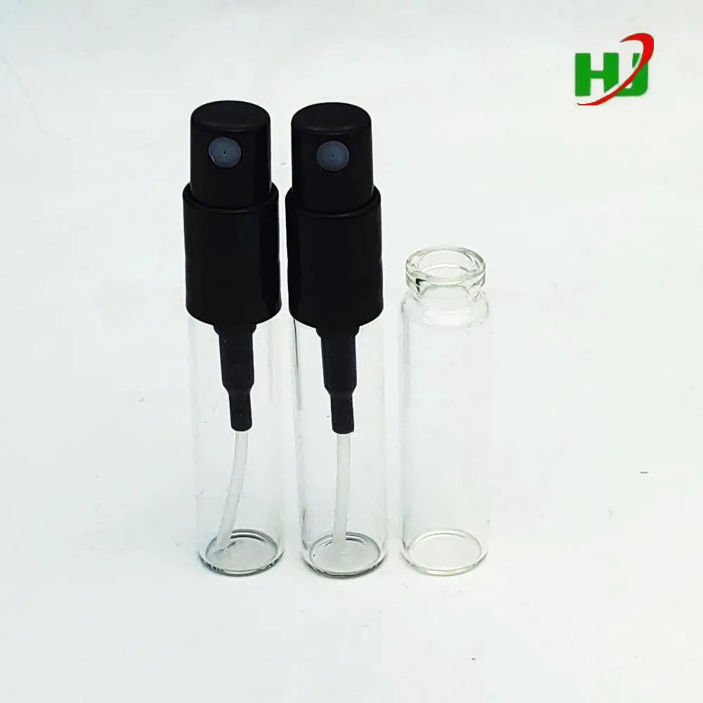 1.5ml-2ml-3ml glass vias sample bottle with snap mist sprayer
