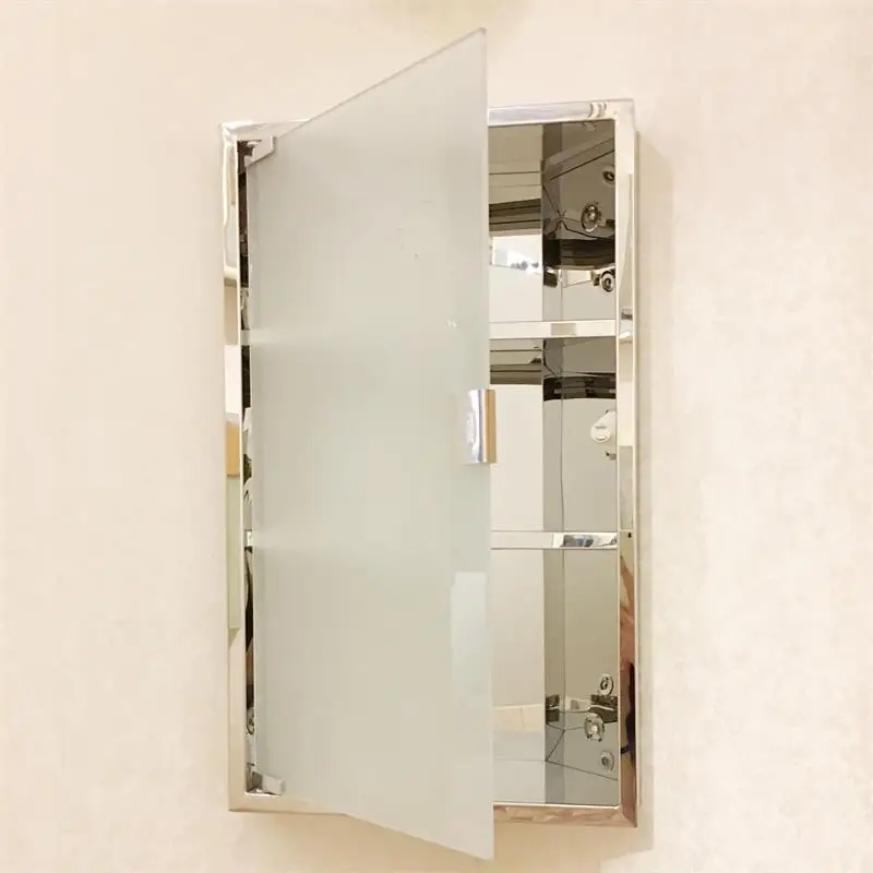 Factory supply stainless steel Corner Cabinet 12 X 20 in mirrored corner storage cabinet saving space for bathroom living room