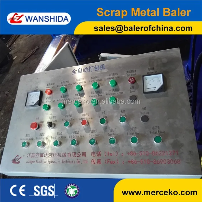 
Wanshida Y83/T-125Z Push out Hydraulic Metal Scrap Baler used for steel plants 