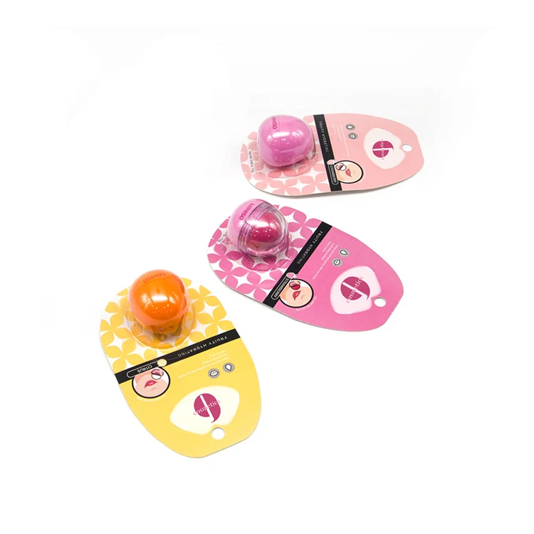 OEM/ODM luxury fancy round ball shape lip balm