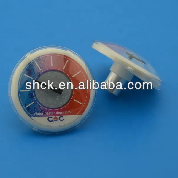 Water heater thermometer