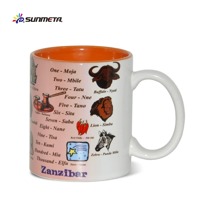 Sunmeta Ceramic 11oz Sublimation Mug Blank Sublimation color mug with Custom logo