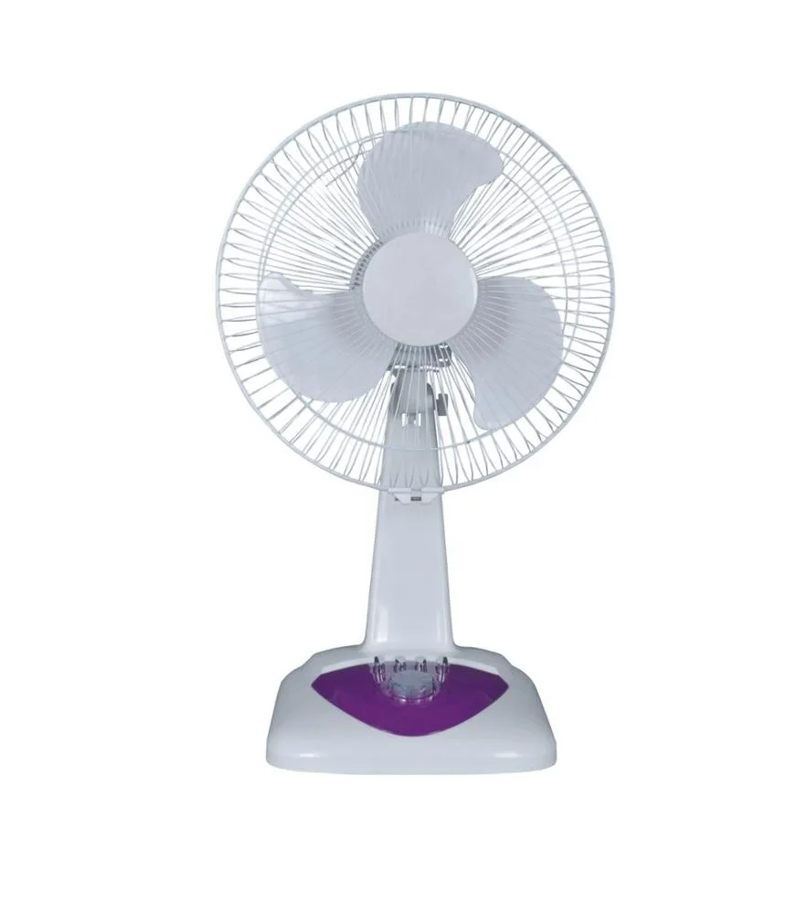 Home Appliances Blade Solar Powered Table Fan Eco Life 3 Plastic 12V Orange Blue Green Black Yellow 8 Hours CE Rohs - 16inch