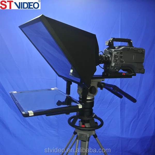 On-camera type or Self-stand type broadcasting studio teleprompter