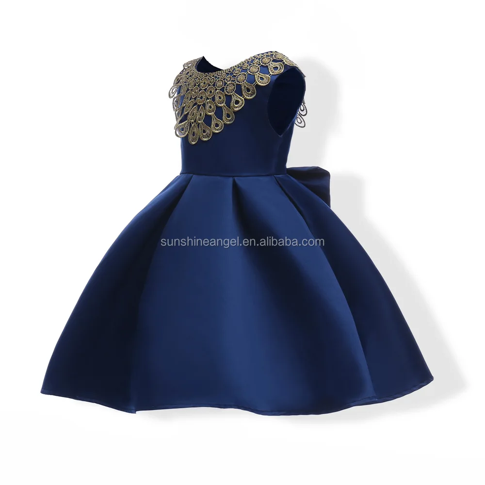 Embroidery Little Girls Dresses Fashion Dresses For 2-8 Years Girl