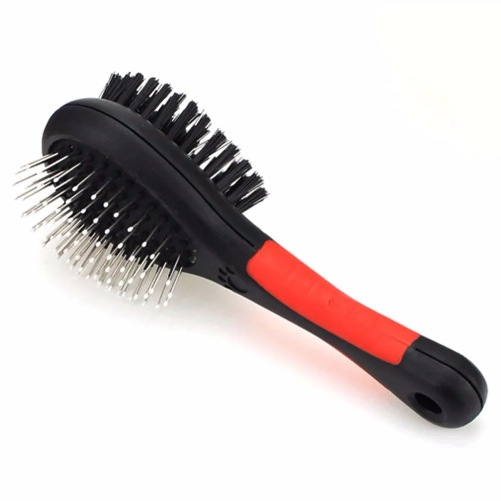 Cat Dog Double Sided Pin bristles Comb Brush For Pet Grooming