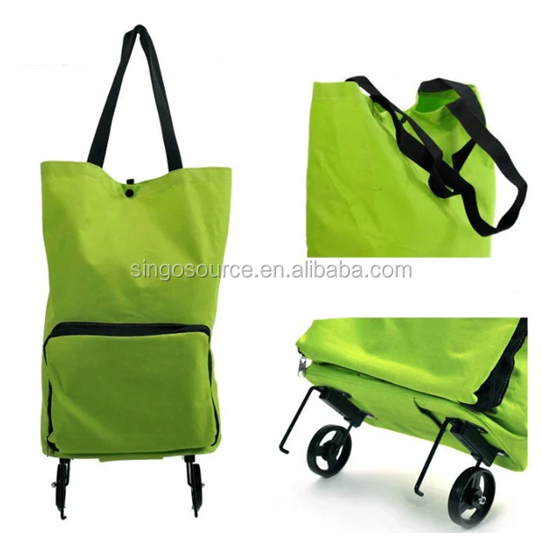
Reusable Functional Foldable Shopping Bag Market Trolley Bag With Wheels 
