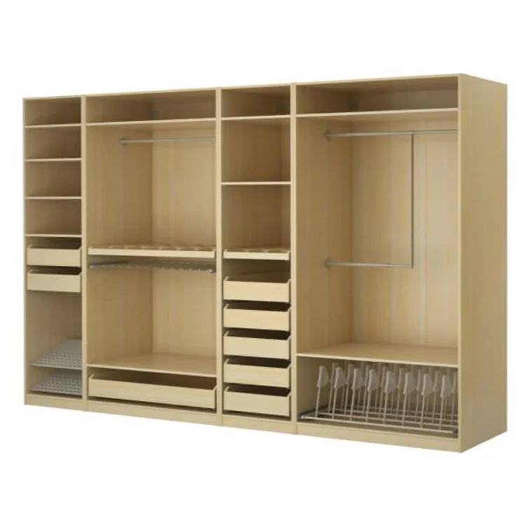 super September hot sale 3 door Clothing Storage Closet with Shelves Wardrobe