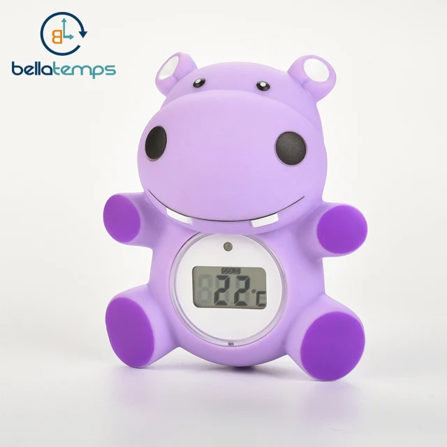 Baby bath water thermometer with bath book