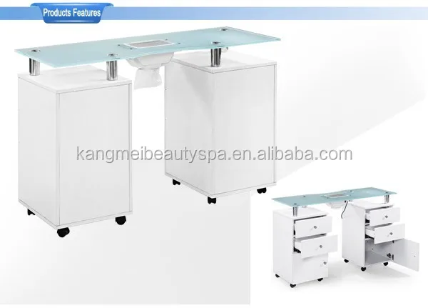 High quality wholesale manicure table/durable white color marble manicure table nail desk