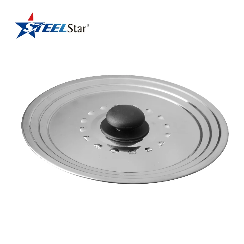 Multi size new design stainless steel 430 universal pot lids