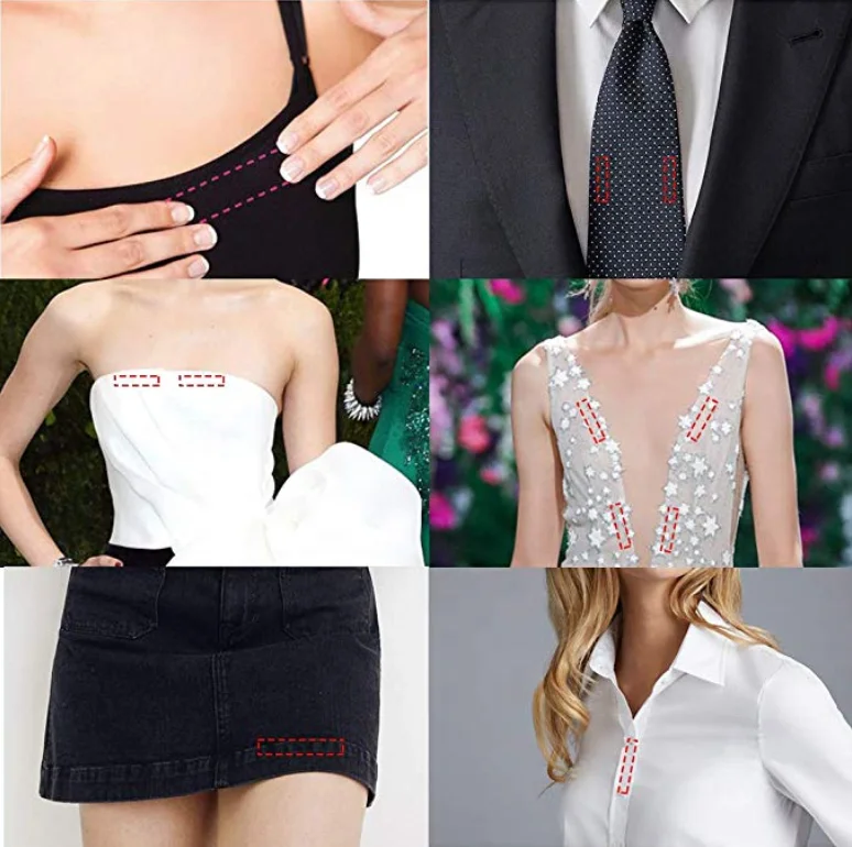 Lingerie Tape Boob Body Tape,Clear Fabric Strong Double Sided Tape For Clothes/Dress